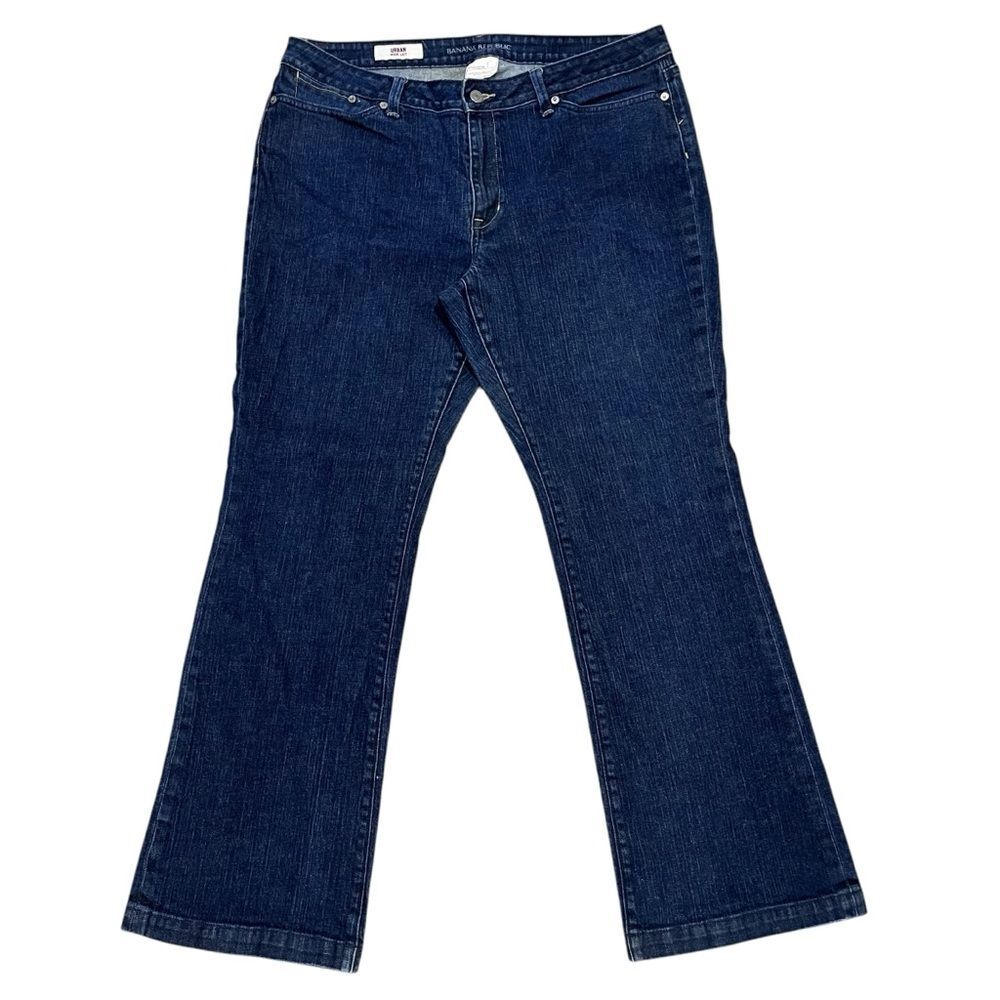 Banana Republic Wide Leg Jeans Urban Stretch Medium Wash Mid Rise Blue Denim - Picture 13 of 13